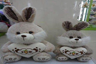 2023 КРОЛІК M 13986 м'яка іграшка (100) 2 різновиди