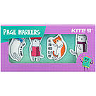 Закладки пластикові Kite Cats 4x20 шт 35х50 мм K22-479-6, фото 3