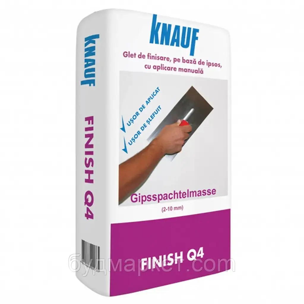 Шпаклівка KNAUF Фініш Q4 гіпсова (50 шт.пал), 25 кг MD