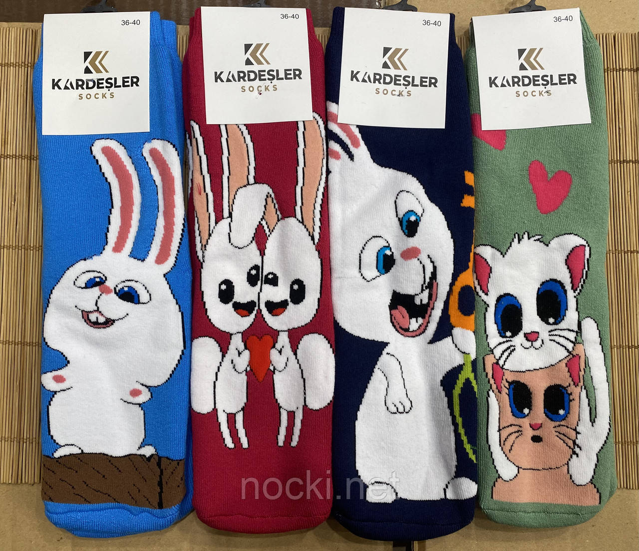 Шкарпетки Новорічні котик Кролик, фото 1