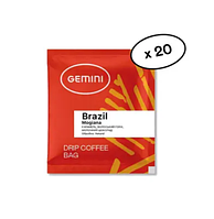 Кофе Дрип Gemini Drip Coffee Bags Brazil Mogiana 20 шт