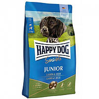 Корм для собак Happy Dog Sens Junior для юниоров от 7 до 18 мес с ягненком и рисом, 10кг