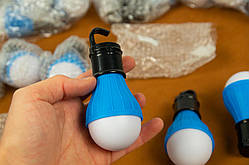 LED ліхтар у формі лампочки Camping Light Bulb Blue (3хAAA)