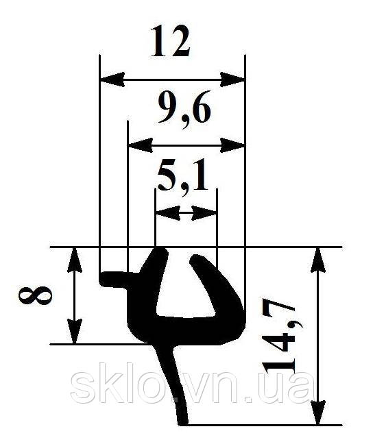 Універсальний метражні Декор, на большенство автомобілів, молдинг, уплонітель лобового скла