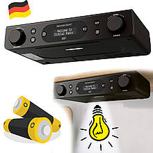 Портативне FM-радіо, кухонний радіоприймач SilverCrest SKR 3W D4 Black (Німеччина)