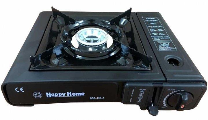 Портативна газова плита Happy Home BDZ-155A однокомфоркова, фото 1