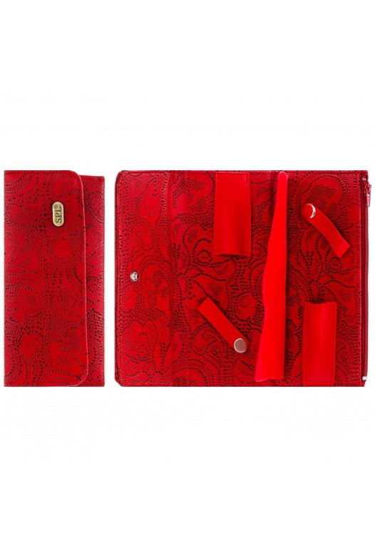 Футляр для перукарських інструментів "Червона перфорація", фото 1