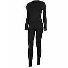 Комплект жіночої термобілизни 2в1, Дайвінг на флісі (S-3XL), Чорне / Тепла зимова Термокофта + штани, S, фото 4