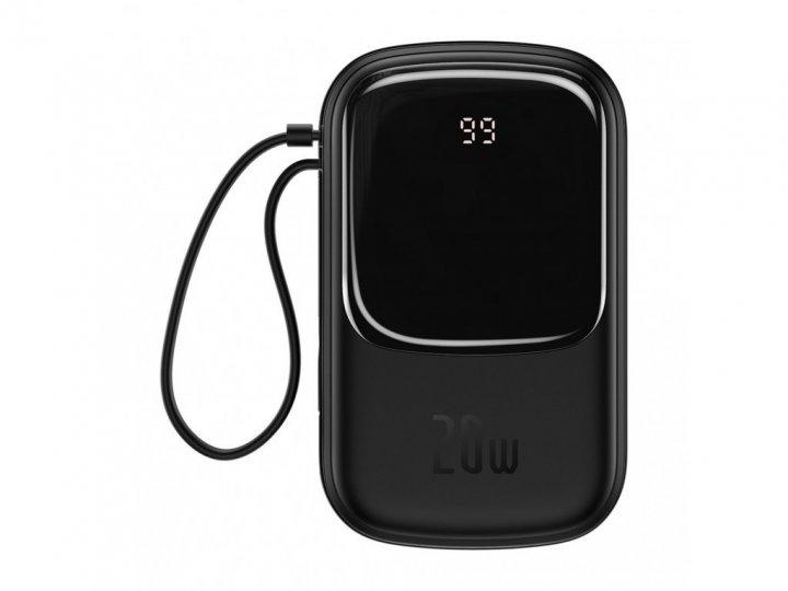 Портативная батарея Baseus Qpow Digital Display quick charg 20000mAh 20W with IP Cable PPQD-H01 Black