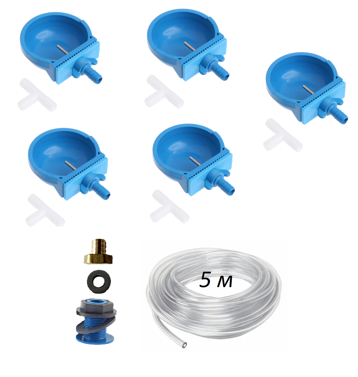 Комплект чашкового напування чашечні поїлки для кролів, фото 1