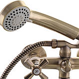 Змішувач для ванни у ретро стилі MIXXUS RETRO BRONZE (Німечина), фото 4