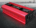 Перетворювач струму 2000W, інвертор KME 24V — 220 V 2000 W LCD-дисплей USB Red модифікований інвертор, фото 7