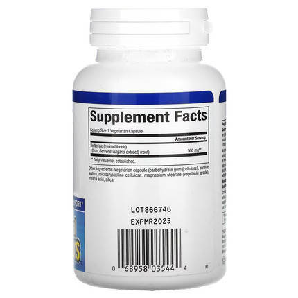 Берберін Natural Factors, WellBetX Berberine 500 mg 60 Caps, фото 2