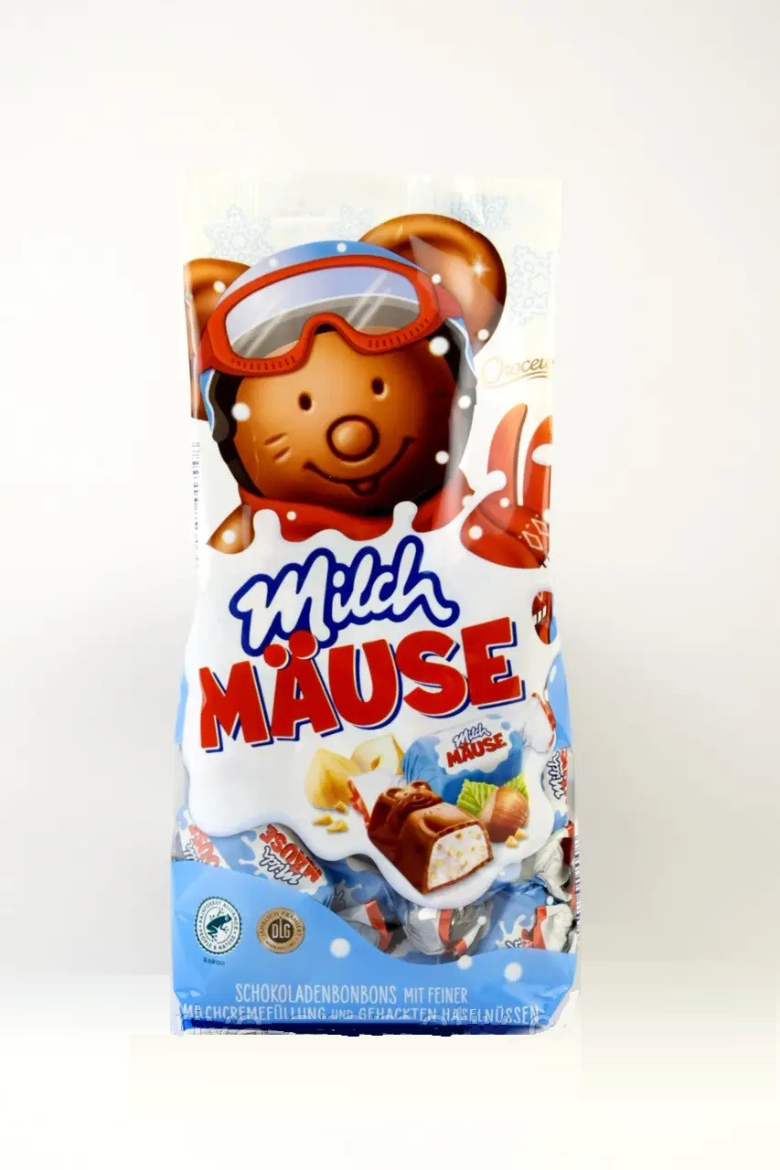 Цукерки Шоколадні Choceur Milch Mause з Горіхами Classic 210 г Німеччина