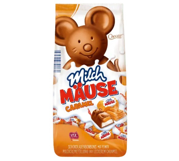 Конфеты Шоколадные с Карамелью Choceur Milch Mause Caramel 210 г Германия