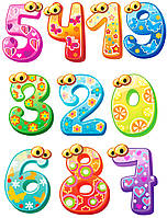 Цифри 60 вафельних картинок