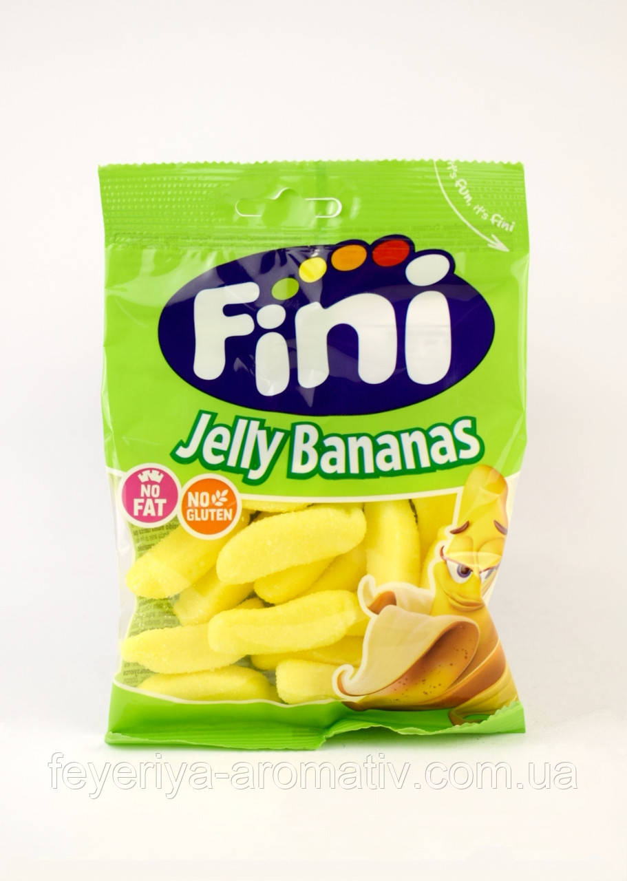 Желейні цукерки банани Fini Jelly Bananas 90г Іспанія продаж, ціна у