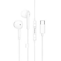 Наушники Hoco M95 Type-C wire-controlled digital earphones with microphone White