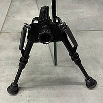 Сошки Harris Bipod S-BRM-MLOK, 152-229 мм, шарнірна база, підпружинені ніжки з гумовими наконечниками, фото 4