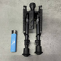 Сошки Harris Bipod S-BRM-MLOK, 152-229 мм, шарнірна база, підпружинені ніжки з гумовими наконечниками, фото 6