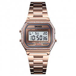 Жіночий наручний годинник Skmei Lolita 1474 Рожеве золото