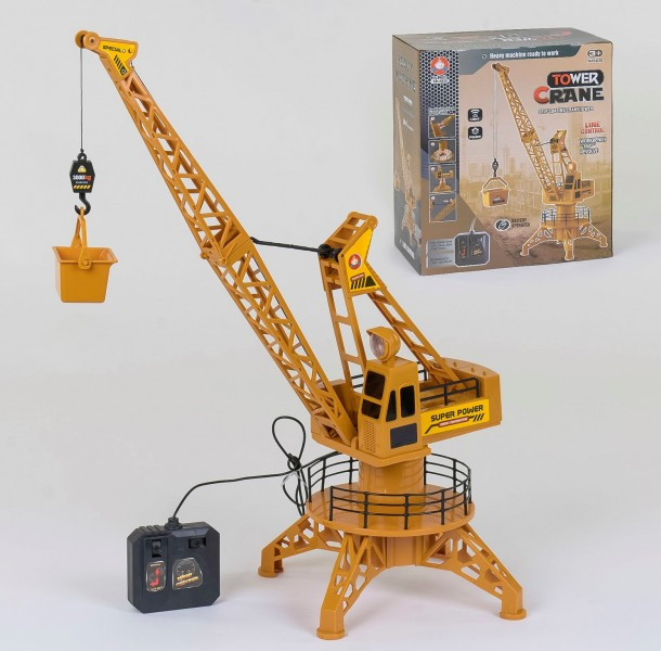 Іграшковий кран 6820 на пульті керування, Дитячий радіокерований підіймальний кран, фото 1