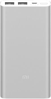 Повербанк Xiaomi Mi Power Bank 2s 10000 mAh 2xUSB QC2.0 PLM09ZM Silver