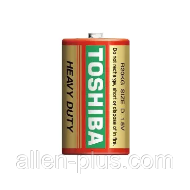 Батарейка сольова TOSHIBA R20KG/D червона, 1 шт.