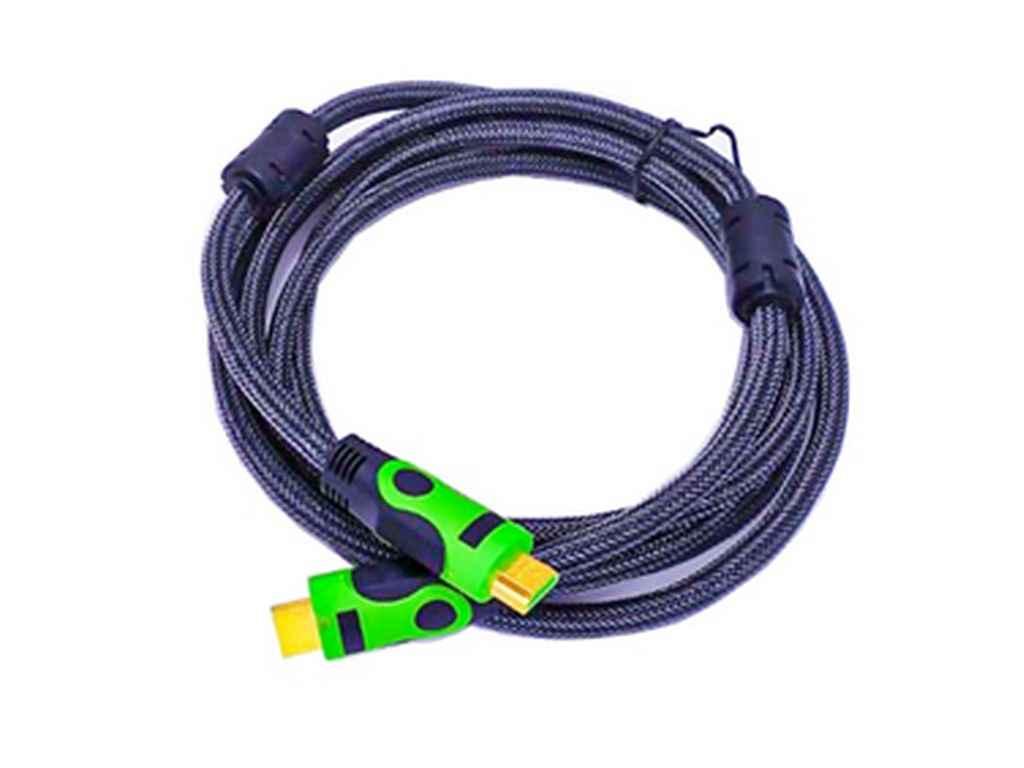 Кабель HDMI-HDMI c феритовими фільтрами 3 м зелений ТМ Китай BP, фото 1