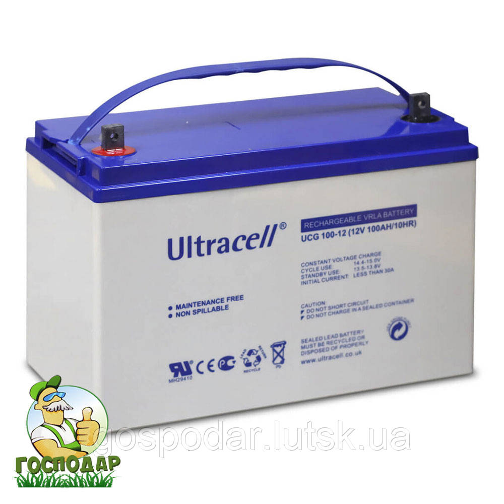 Батарея акумуляторна Ultracell UCG100-12, 12В, 100Агод, GEL гелева акумуляторна батарея виробництва Голландії, фото 1