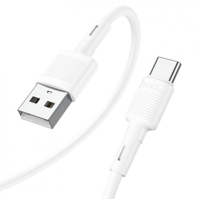 Кабель для заряджання телефонів USB — Type C HOCO X83 Victory 3A Білий