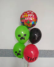 Гелієві кульки в стилі майнкрафт
