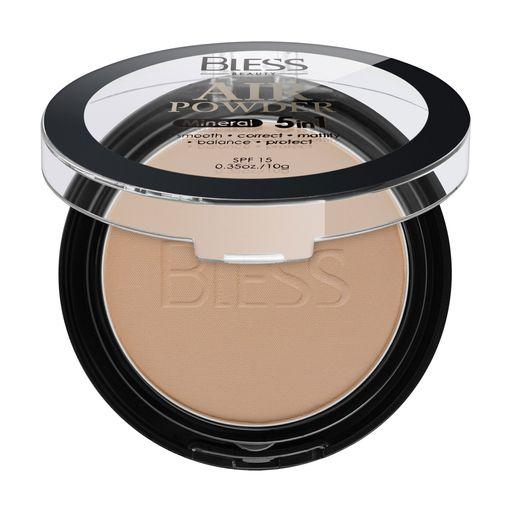 Компактна мінеральна пудра для обличчя Bless Beauty Air Powder 5 in 1 SPF 15, 106, фото 1