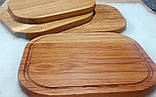 Дошка для подачі канапе. Дошка з дерева для подачі закусок. Дошки для подачі з дуба., фото 6