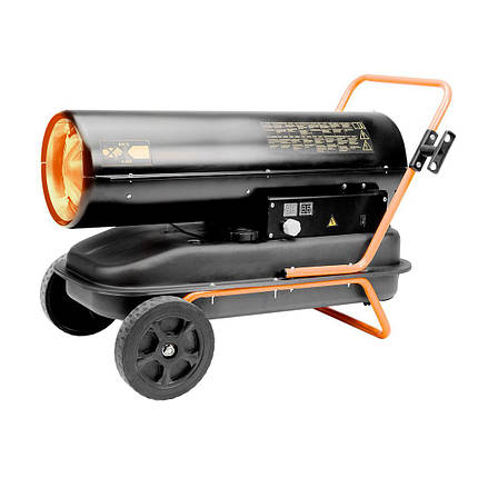 Теплова гармата дизель/гас Neo Tools, 50 кВт, 1100м3/год, прямого нагріву, бак 50л, витрата 4.7л/год, IPX4,, фото 1