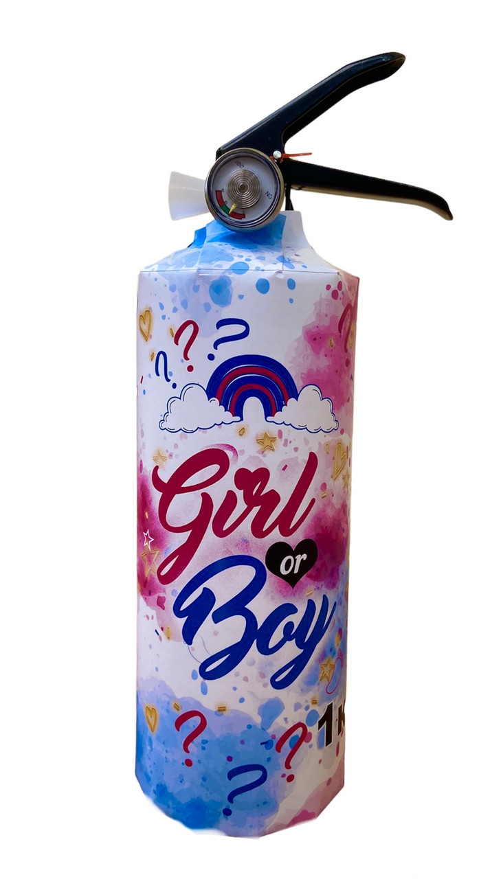 Балон Гендер Паті 1 кг з Рожевою фарбою холі для визначення статі дитини, DayHoli BAL0101 Girl