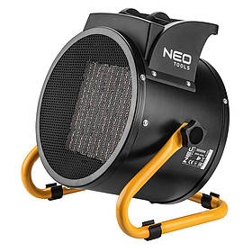 Теплова гармата електрична Neo Tools, 3 кВт, 60м2, 280 м3/год, нагр.елемент - керам. (PTC)