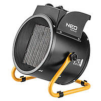 Теплова гармата електрична Neo Tools, 5 кВт, 80м2, 588 м3/год, 380В, нагр.елемент - керам. (PTC)