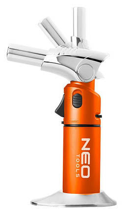 Паяльник газовий Neo Tools, поворотний, п’єзозапалювання, 1350°C, об’єм 7.8г, 340г, фото 1