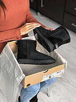 Зимние угги женские Ugg черного цвета. Женская обувь UGG на холодное время года.