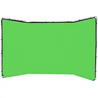 Фон Manfrotto LASTOLITE панорамный складной Panoramic 4m Chromakey Green (LL LB7622)