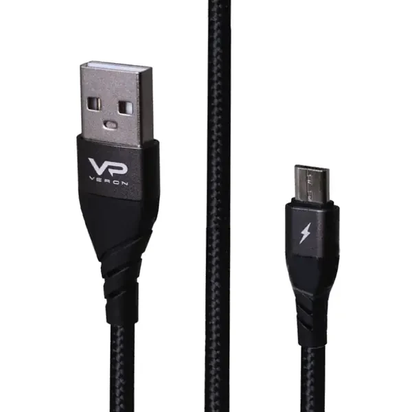 Кабель Veron MV09 Micro USB 3A 0.25cm Black, фото 1