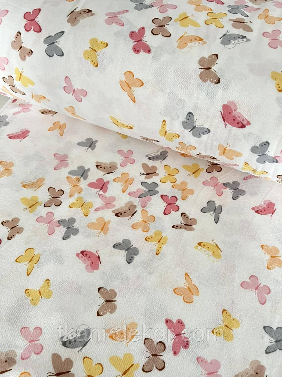 Фланель Метелики акварельні, фото 1