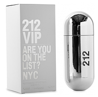 Женская туалетная вода Carolina Herrera 212 Vip Silver For Woman / Каролина Херера 212 Вип Сильввер / 80 ml