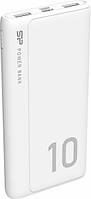 Портативная батарея повербанк powerbank Silicon Power GP15 18W 10000mAh / 2 x USB / 1 x Type-C - White