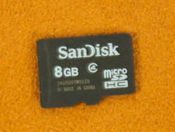 Карта пам'яті microSD SanDisk 8Gb