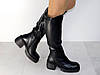 Зимові чоботи жіночі чорні стильні Хіт 38р, фото 7