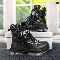 Черевики дитячі для дівчинки чорні спортивного плану Jong Golf, фото 2