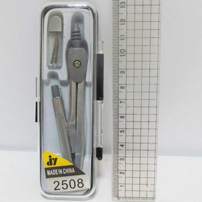 Циркуль 2508 + грифель в футлярі