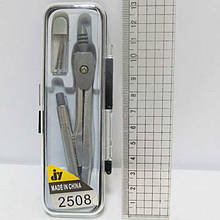 Циркуль 2508 + грифель в футлярі